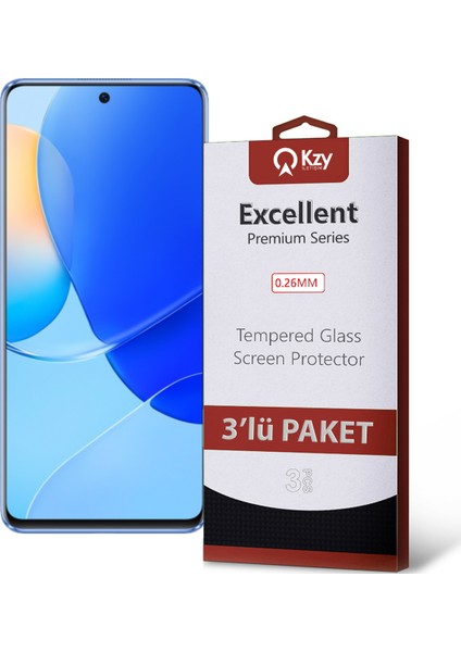 Huawei Nova 9 Se Temperli Ekran Koruyucu Kırılmaz Cam Ekonomik 3'lü Paket