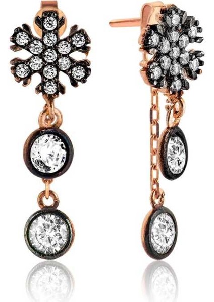 Gümüş Sallantılı Kar Tanesi Küpe fiyatları