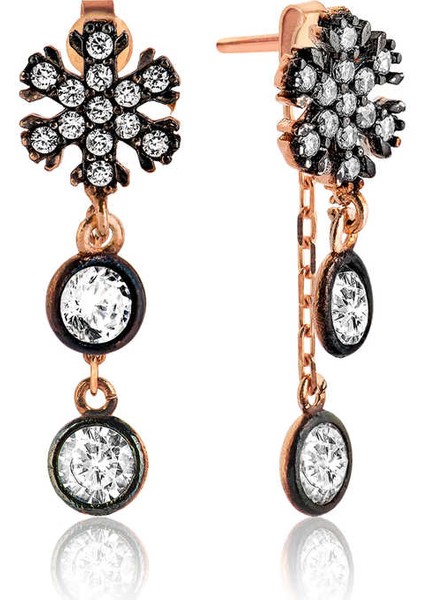 Gümüş Sallantılı Kar Tanesi Küpe fırsatları