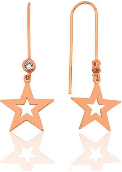 Gümüş Yıldız Küpe