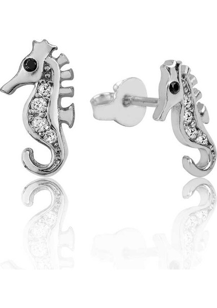 Gümüş Denizatı Çivili Küpe modelleri