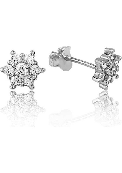 Gümüş Çiçek Çivili Küpe fiyatları