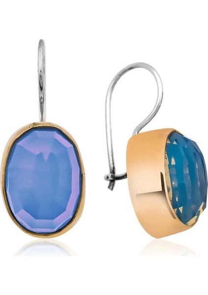 Gümüş Otantik Ay Taşı Küpe modelleri