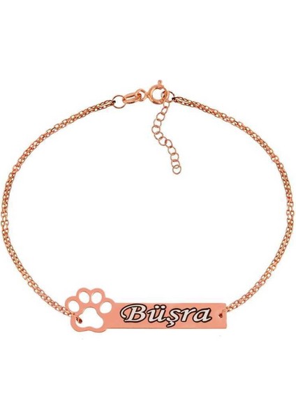 Gümüş Kişiye Özel Isimli Bayan Bileklik