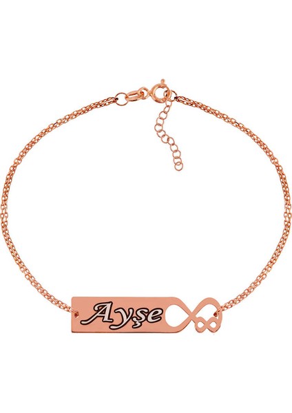 Gümüş Kişiye Özel Sonsuz Aşk Isimli Bayan Bileklik fiyatları