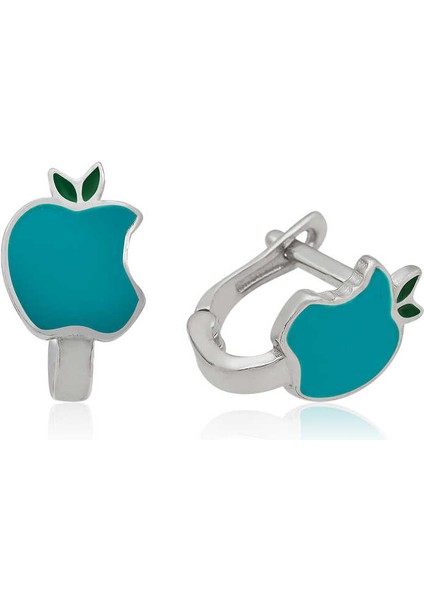 ​gümüş Turkuaz Elma Çocuk Küpesi fiyatları