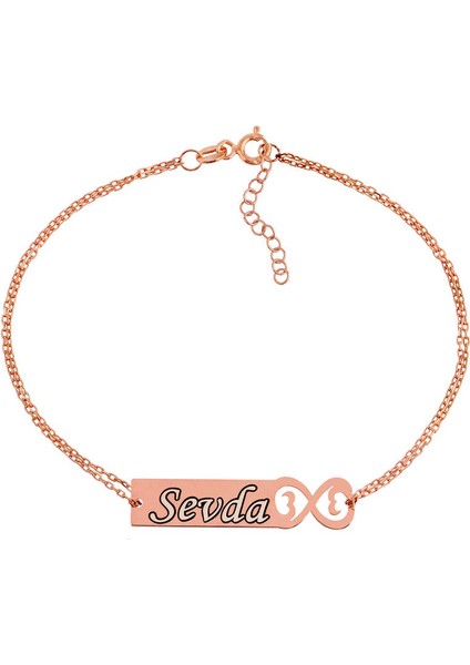 Gümüş Kişiye Özel Sonsuzluk Isimli Bayan Bileklik fiyatları