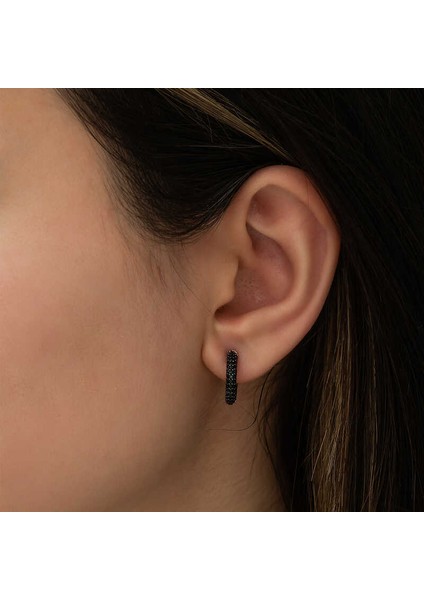 Gümüş Siyah Halka Küpe fiyatları