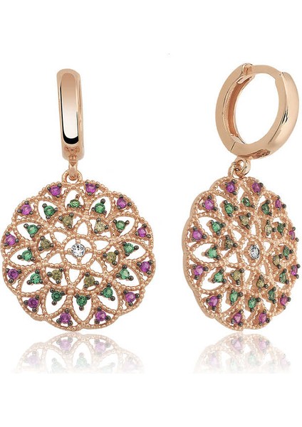 Gümüş Geometrik Desenli Bayan Küpe fiyatları