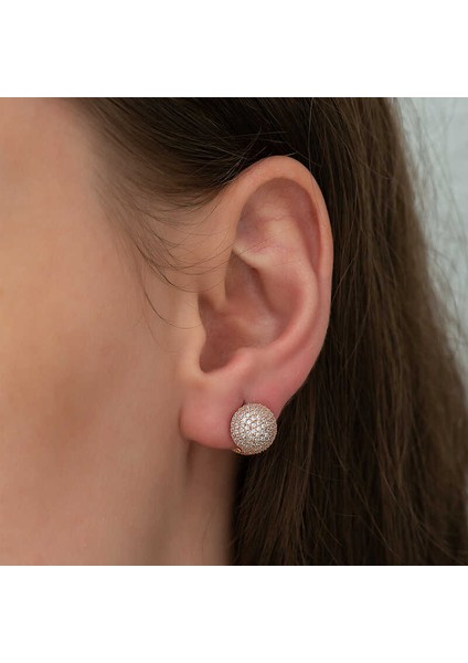 ​gümüş Çift Taraflı Taşlı Bayan Küpe fiyatları