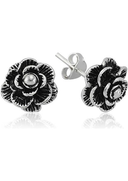 Gümüş Çivili Gül Küpe indirimleri