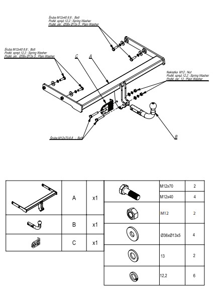 Audi A-5 (F5) (Rs Hariç) 01/2016 ve Sonrası Çeki Demiri fırsatları