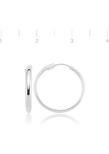 Gümüş Halka Küpe