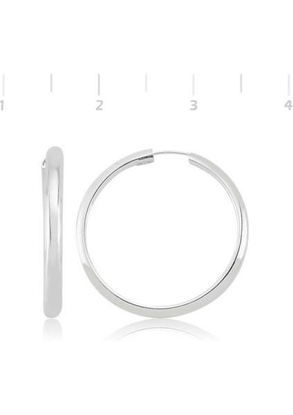 Gümüş Halka Küpe