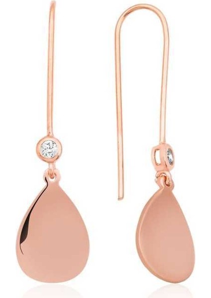 Gümüş Sallantılı Damla Küpe