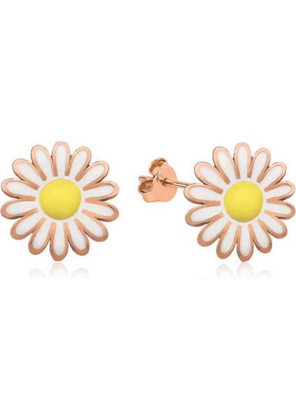 Gümüş Papatya Çivili Küpe fırsatları