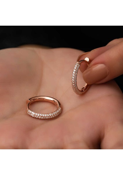 Gümüş Halka Bayan Küpe modelleri