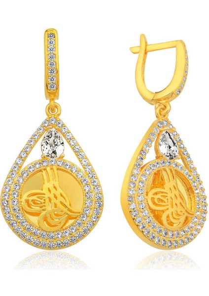 Gümüş Tuğralı Bayan Küpe fiyatları