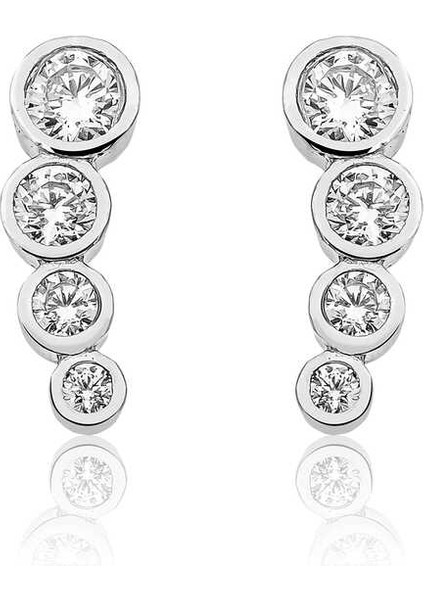 Gümüş 4 Taş Bayan Küpe fiyatları