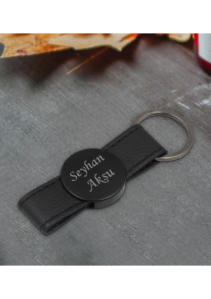 Gift Kişiye Özel Isimli 2405 Metal Suni Deri Anahtarlık fiyatları