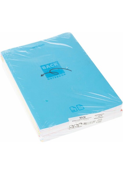 Eco Back Tel Dikişli Pp.kapak Defter A4 40/1 0766 **1 Adet **