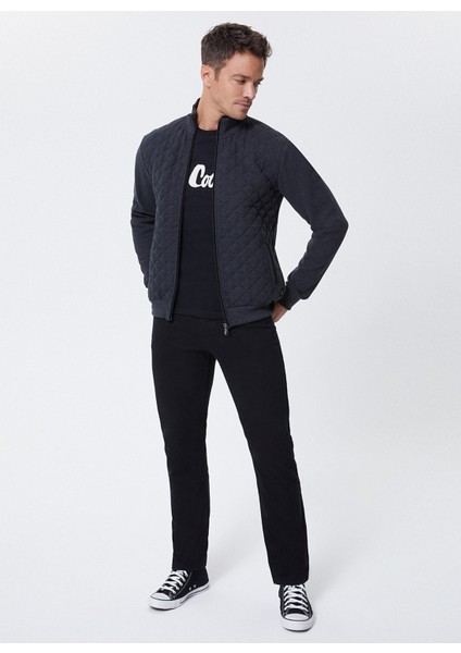 Bisiklet Yaka Antrasit Melanj Erkek Sweatshirt 221 Lcm 2410447504_NEWJUMP Sweatshı