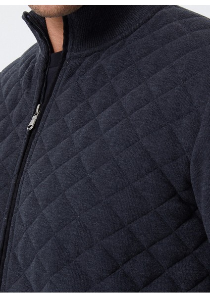 Bisiklet Yaka Antrasit Melanj Erkek Sweatshirt 221 Lcm 2410447504_NEWJUMP Sweatshı