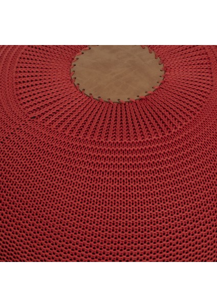 El Yapımı Örgü Puf Kırmızı modelleri