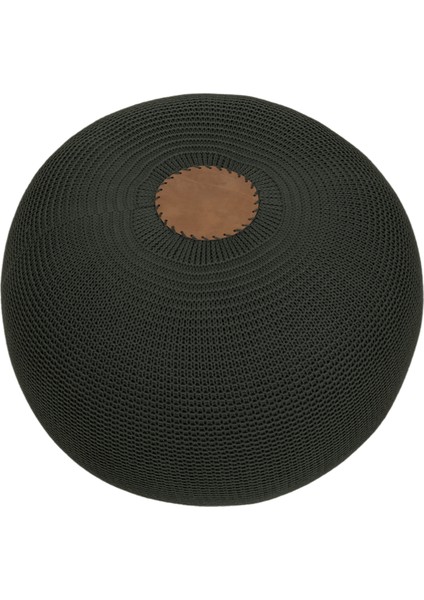 El Yapımı Yayvan Örgü Puf Yeşil fiyatları