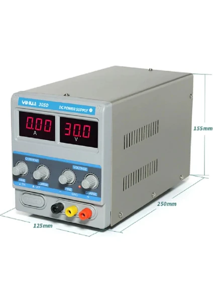 305D Dc Güç Kaynağı 0-30 Volt 0-5 Amper Ayarlı Güç Kaynağı