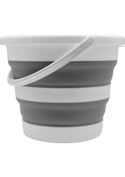 Irak Plastik Tini Mini Art Katlanır Silikon Su Kovası Banyo Temizlik Kovası SK-315 12,8 Litre