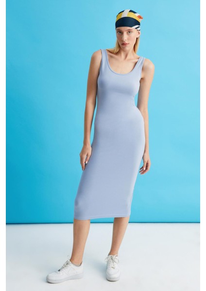 Askılı Kalem Elbise (B22-41400)