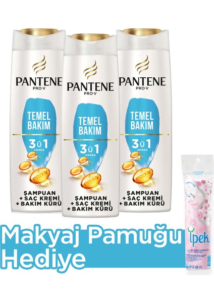 3'si 1 Şamp+Krem Temel Bak 400MLX3(MP Hed)