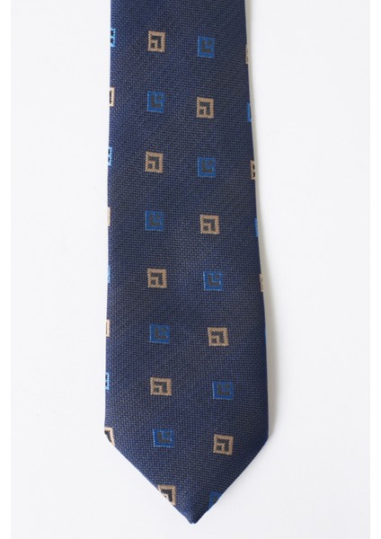 ALTINYILDIZ CLASSICS Erkek Lacı Mavı Bej Desenli Klasik Kravat fiyatları