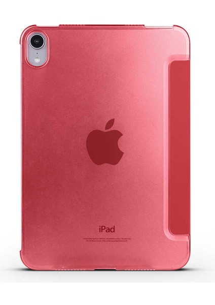 Apple iPad Mini 2021 (6.nesil) Uyumlu Arka ve Ön Kılıf Katlanır Stand Özelliği Smart Case