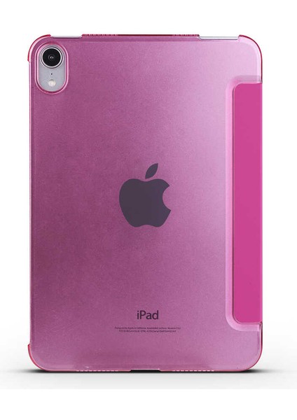 Apple iPad Mini 6.nesil (2021) Uyumlu Arka ve Ön Kılıf Katlanır Stand Özelliği Smart Case