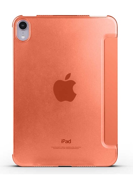 Apple iPad Mini 6.nesil (2021) Uyumlu Arka ve Ön Kılıf Katlanır Stand Özelliği Smart Case
