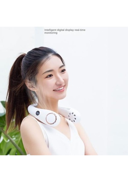 Sessiz Açık Hava Sporları USB Küçük Fan, Portatif Yapraksız Asılı Boyun Fan(Yurt Dışından) modelleri