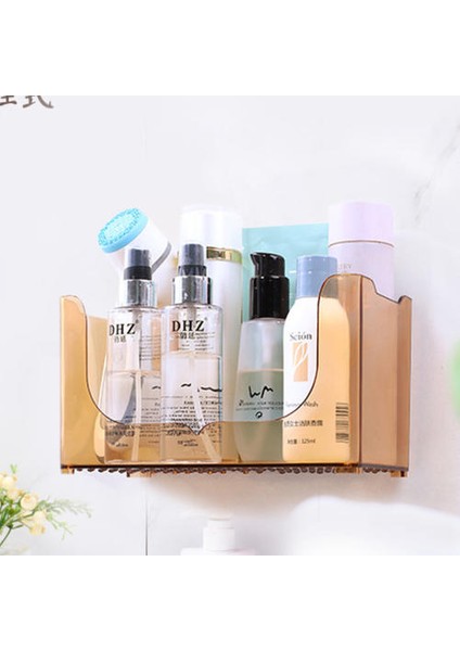 Banyo Duvarında Şeffaf Olmayan Raf, Yumruklama Banyo Yıkama Banyo Duvar Asılı Depolama Rafı Yok modelleri