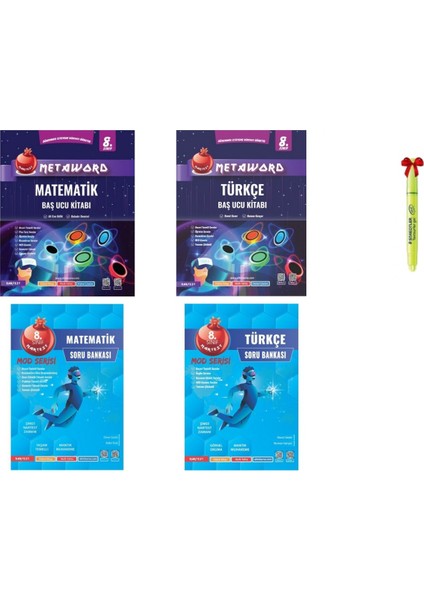 LGS 8. Sınıf Metaword ve Mod Serisi Matematik Türkçe Soru Bankası