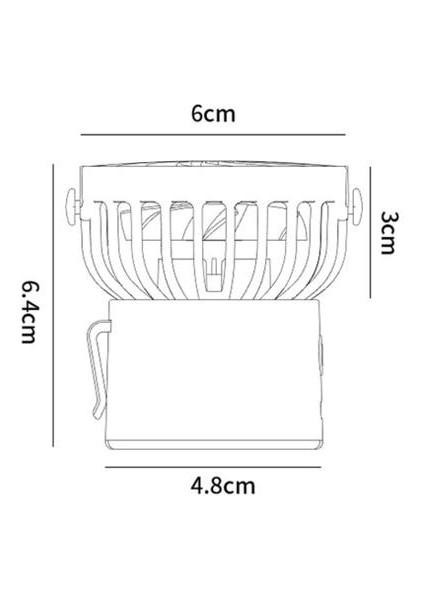 Açık Portatif Küçük Bel Fan, Mini Küçük Asılı Boyun Fanı, USB Masaüstü Fan