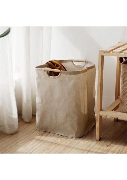 Keten + Pe Çamaşır Sepeti, Nefes Alabilen Nem Geçirmez, Düşme Önleyici ve Küf Kirli Çamaşır Sepeti(Yurt Dışından) modelleri
