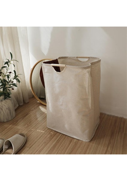 Keten + Pe Çamaşır Sepeti, Nefes Alabilen Nem Geçirmez, Düşme Önleyici ve Küf Kirli Çamaşır Sepeti(Yurt Dışından) fırsatları