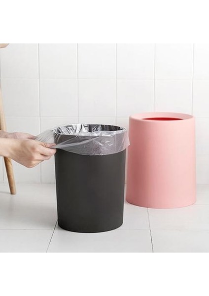 12LHOUSEHOLD Basit Nordic Çöp Kutusu, Yatak Odası Banyo Mutfak Banyo Çöp Kutusu, Japon Yaratıcı Çöp Kutusu indirimleri