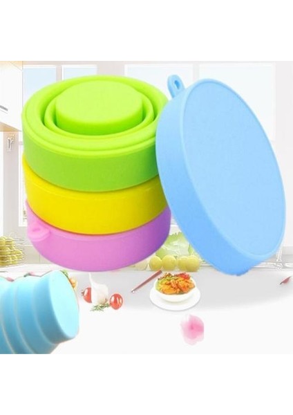 4pcs 170ML Açık Kamp Piknik Portatif Silikon Katlanır Bardaklar, Kapaklı Su Bardağı, Seyahat Teleskopik Fincanlar, Seyahat Ağız Garpu Fincanları