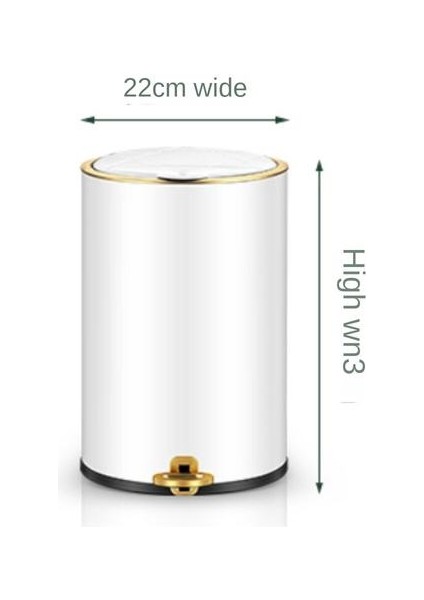 8l Hanehalkı Yüksek Dereceli Ayakla Çalışan Çöp Kutusu Kapak, Hafif Lüks Çöp Kutusu, Basit, Şık, Güzel ve Pratik Çöp Kutusu fiyatları