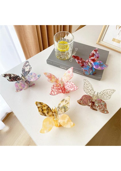 Asetik Asit Plaka Saç Klipsi, Güzel Retro Kıdemli Kız Saç Klibi fiyatları