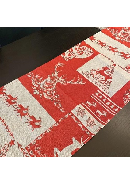 5pcs Dekoratif Masa Koşucusu Masa Mat, Noel Yeni Yıl Sehpa Yemek Masası Uzun Masa Şeridi Peçete indirimleri