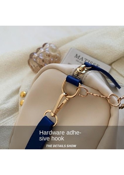 Zincir Üst Düzey Moda Messenger Yastık Çantası, Dokulu Çok Yönlü Omuz Çantası Moda Çantası