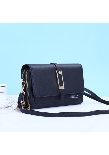 Moda Çok Işlevli Küçük Kare Çanta, Retro Tek Omuzlu Messenger Çantası, Mini Cüzdan Cep Telefonu Çantası